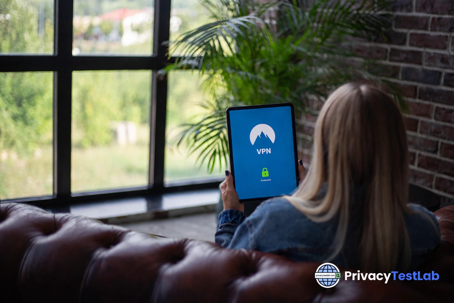 Secure encrypted VPN connection tunnel shielding a user data profile