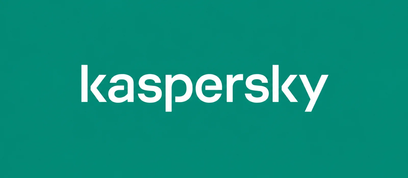 Kaspersky logo on a dark background
