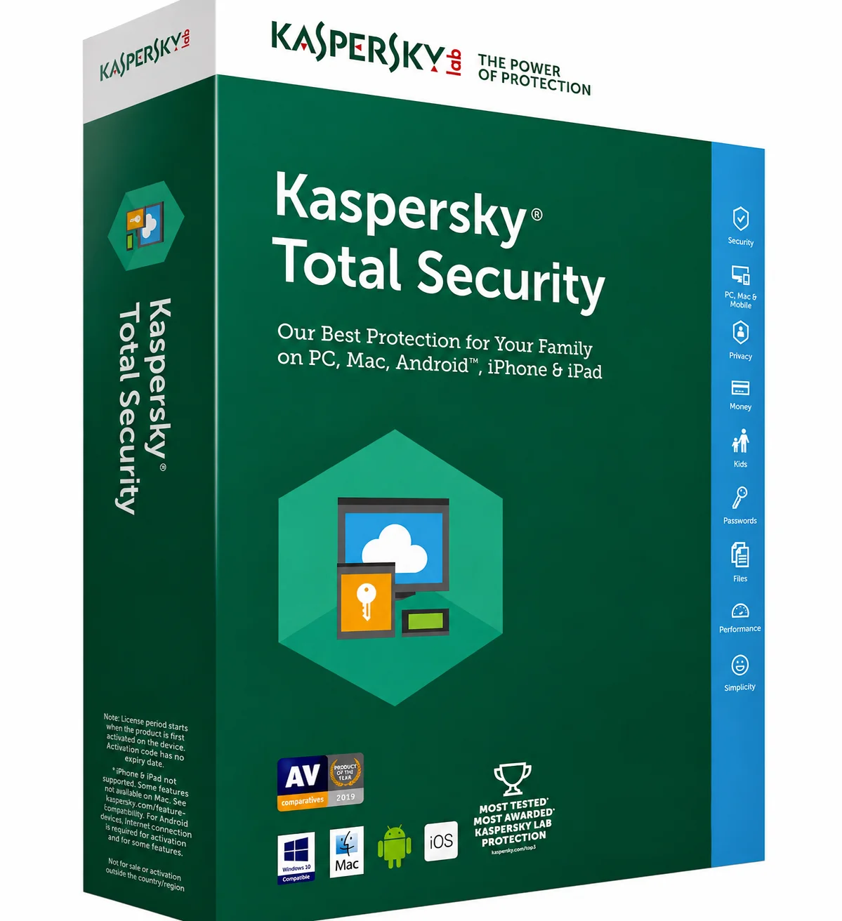 Kaspersky Total Security retail packaging