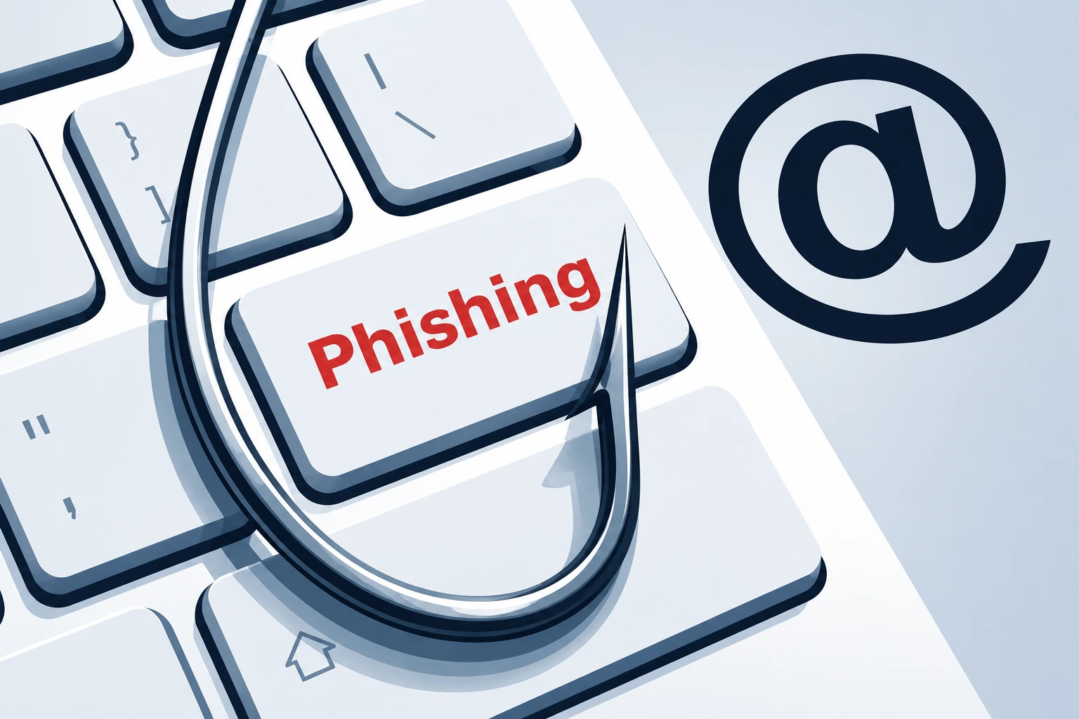 Hands typing on a keyboard at night, representing a phishing threat targeting login credentials