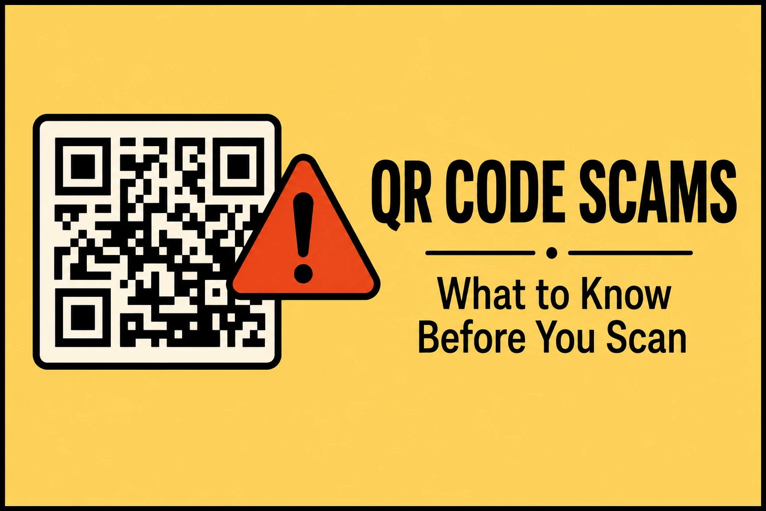A fake QR code sticker placed over a legitimate code on a payment terminal